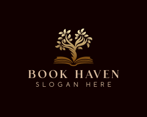 Book Tree Learning logo design