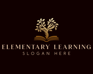 Book Tree Learning logo design