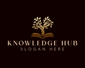 Book Tree Learning logo design