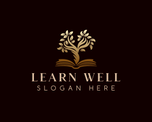 Book Tree Learning logo design