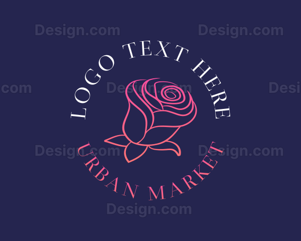 Rose Feminine Bloom Logo