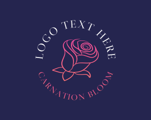 Rose Feminine Bloom logo design