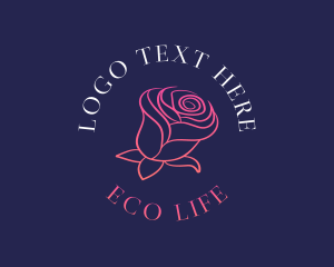 Rose Feminine Bloom logo design