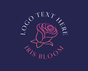 Rose Feminine Bloom logo design