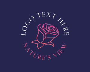 Rose Feminine Bloom logo design