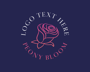 Rose Feminine Bloom logo design