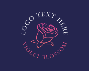 Rose Feminine Bloom logo design