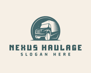 Logistics Delivery Truck logo design