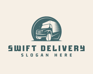 Logistics Delivery Truck logo design