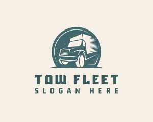 Logistics Delivery Truck logo design