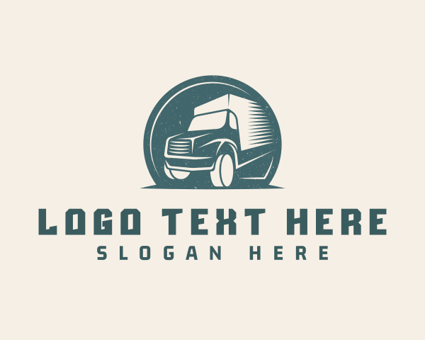 Logistics Delivery Truck logo