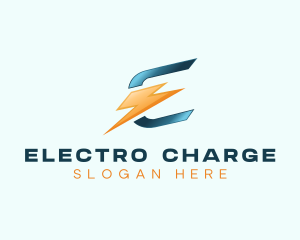 Energy Electric Letter E logo design