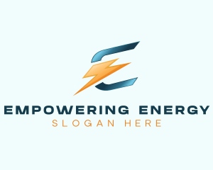 Energy Electric Letter E logo design