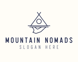 Tent Camping Food logo design