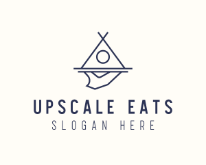 Tent Camping Food logo design