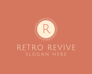 Retro Sun Cafe  logo design