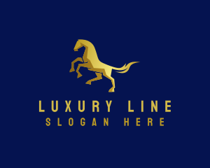 Luxury Horse Stallion logo design