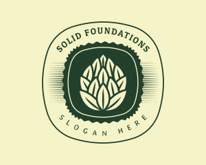 Hops Organic Leaf logo
