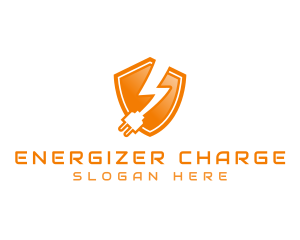 Electric Plug Shield logo design