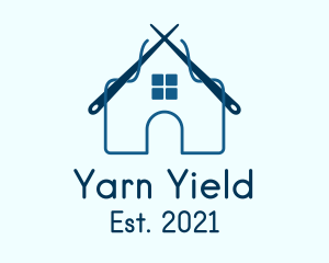 Blue Yarn House  logo design