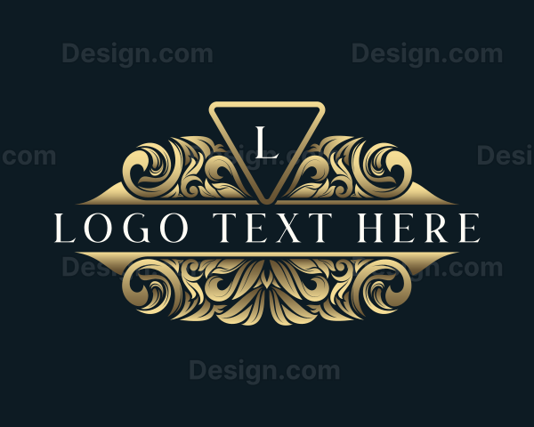 Luxury Wreath Ornament Logo