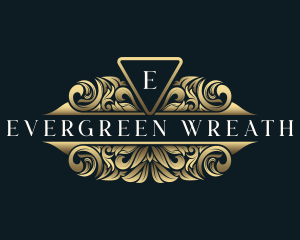 Luxury Wreath Ornament logo design