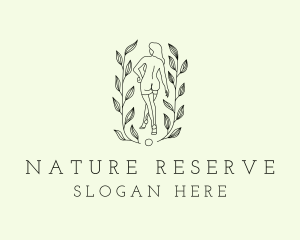 Nature Naked Lady  logo design