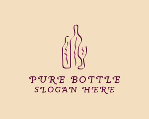 Minimalist Wine Bottle logo