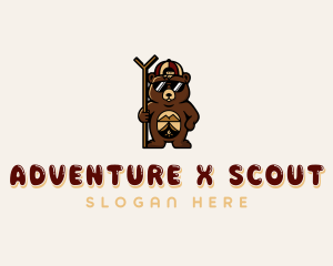 Bear Scout Camper logo design