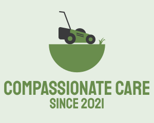 Garden Care Lawn Mower logo design