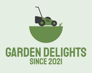 Garden Care Lawn Mower logo design