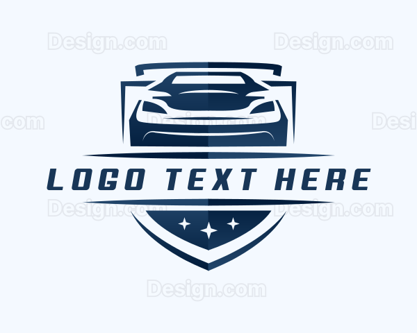 Car Racing Shield Logo