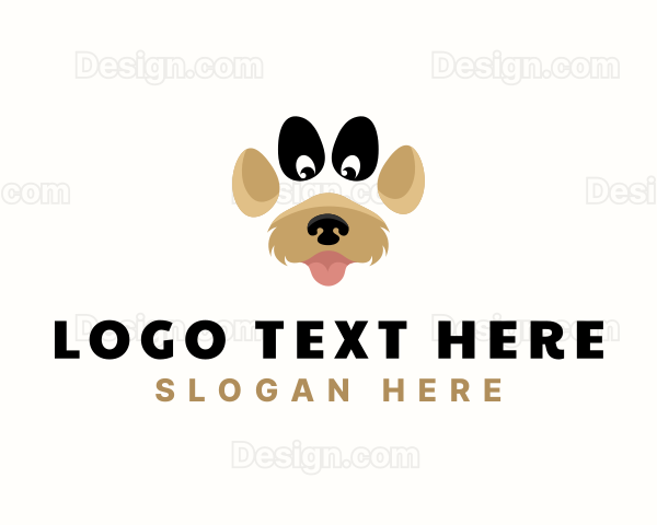 Pet Dog Paw Logo