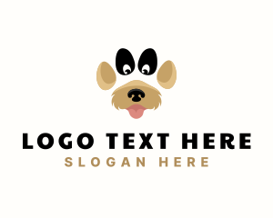 Pet Dog Paw logo