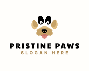 Pet Dog Paw logo design