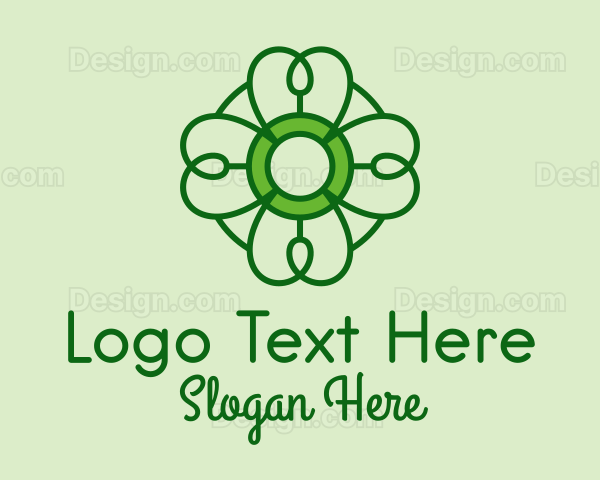 Irish Lucky Shamrock Logo