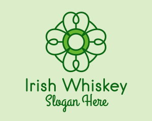 Irish Lucky Shamrock logo