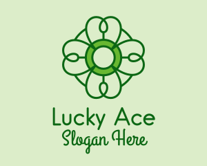 Irish Lucky Shamrock logo design