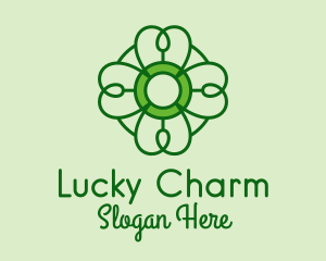 Irish Lucky Shamrock logo design