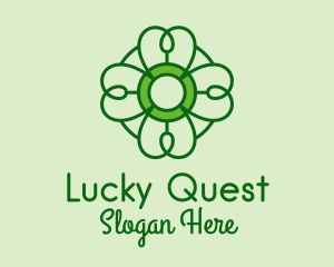 Irish Lucky Shamrock logo design