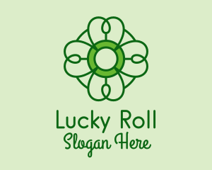 Irish Lucky Shamrock logo design