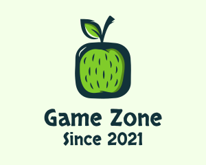 Green Apple Fruit logo