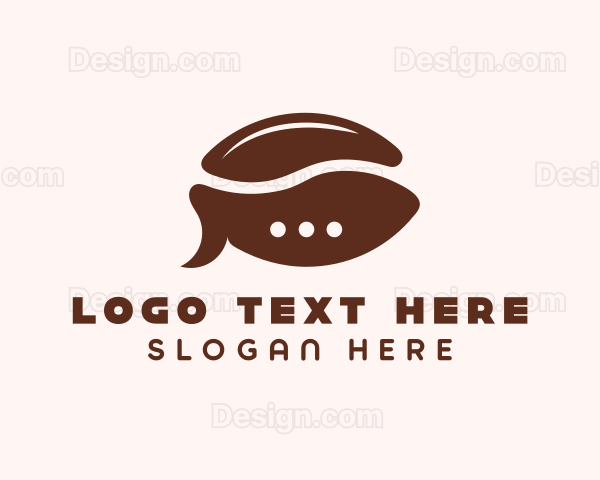 Coffee Bean Chat Logo