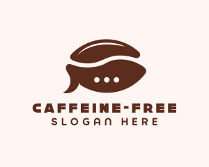 Coffee Bean Chat  logo design