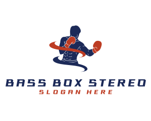 Boxing Athlete Gym logo design