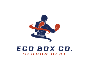 Boxing Athlete Gym logo design