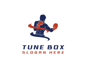 Boxing Athlete Gym logo design