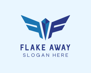  Airplane Flight Wings logo design