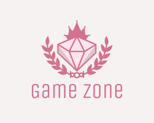 Pink Diamond Gemstone logo