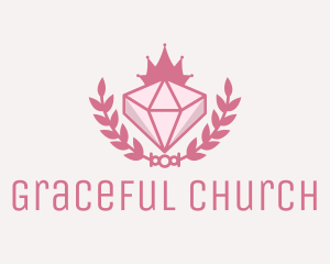 Pink Diamond Gemstone logo